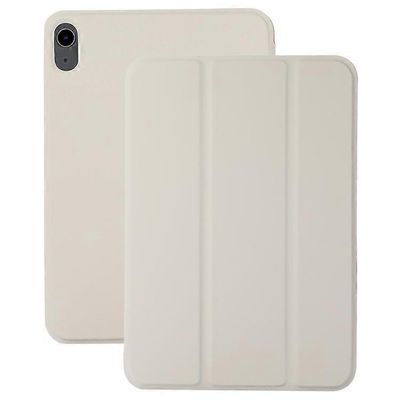 Yhteensopiva iPad Air 13 (2024) -kotelon kanssa Kolminkertainen jalusta nahkainen tabletin kansi Magneettinen absorptio Valkoinen