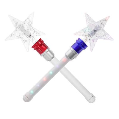 LED-vilkkusauva, mukaansatempaava pyörivä ominaisuus, sopii tytöille ja pojille Sekalaiset värit 37.00X12.00X4.00CM