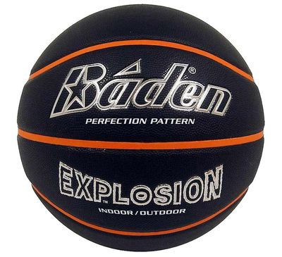 Baden Basketball Leather Streetball Sisä-/Ulkomusta - Koko 7 Musta Size 7