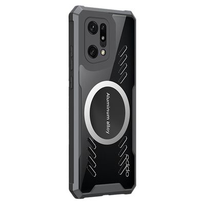 For Oppo Finn X5 Pro 5G klart telefondeksel Graphene varmespredning spill kjøling telefonveske Svart