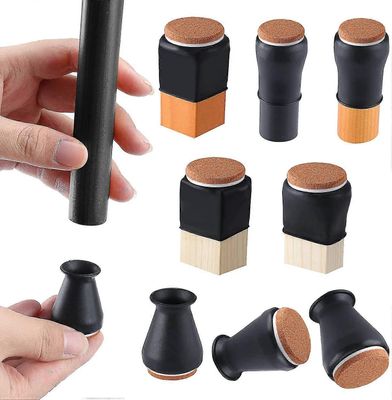 silikon stol ben gulvbeskyttere med filt passform 0,5 " - 1 " 16 stk