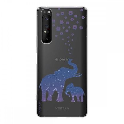 Crazy Kase Hull Til Sony Xperia 1 Ii i silikone fleksibel 1 Mm, Blå Elefant