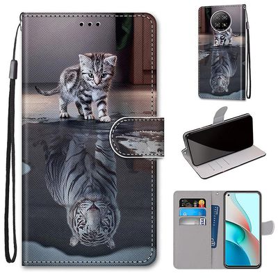 Foxdock Kompatibel med Xiaomi Redmi Note 9t Cat bliver Tiger Mobile Case