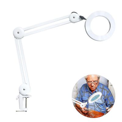Barsinfi led zoomlys, arbejdspladslys, makeuplys, 5 gange forstørrelse