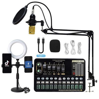 Ammattimaiset live-äänikorttilaitteet Täysi sarja Bm800-mikrofoni karaoke tietokonetallennus jälkikaiunta elektroninen äänikortti