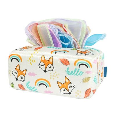 Vauvan kudoslaatikko lelu interaktiivinen vauvan aistilaatikko esikoululaisille Fox
