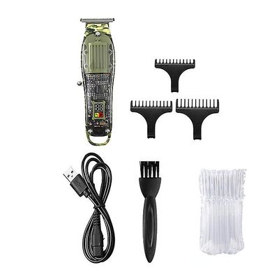 mickcara Kemei km-1928 lcd älykäs digitaalinen näyttö tyylikäs muotoilu vedenpitävä miesten parranajokone hiustenleikkuri