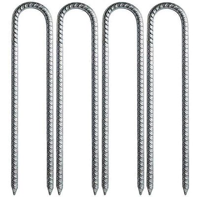 Maapanokset, 6 kpl 12 tuuman U-muotoisia trampoliinitappeja, raskaat maapanokset retkeilyyn 4pcs