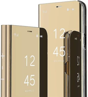 Telefon sag slim klar visning vindue flip ultra slank bogstil dækning for Samsung Galaxy S7 Edge Sort