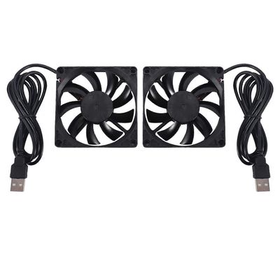 80mm 5V USB-tuuletin 80mm 8cm 8015 harjaton DC-jäähdytystuuletin PC tietokone reititin kotelo tuuletin jäähdytin 2kpl Musta