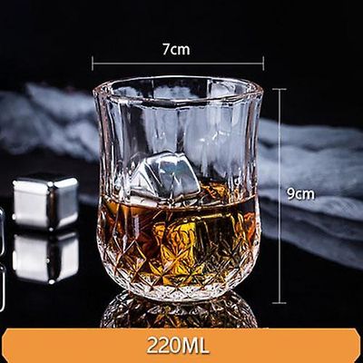Vinglas Glas Whisky Glas Vin Glas Vin Glas Øl Glas Ktv Husholdnings Vand Glas Morgenmad Kop Frugtdekoration