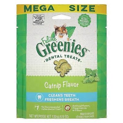 Greenies Feline Natural Dental Treats Catnip Flavor, 4.6 oz