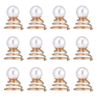 Pearl Barrette Swirl Hair Pins Pearl Braiding Hair Accessory Gold Spiral Hair Pins Hair Henches Decor Spiral Hairpin