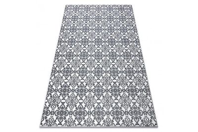 RugsX Tæppe ARGENT - W4949 Blomster hvid / grå 133x190 cm