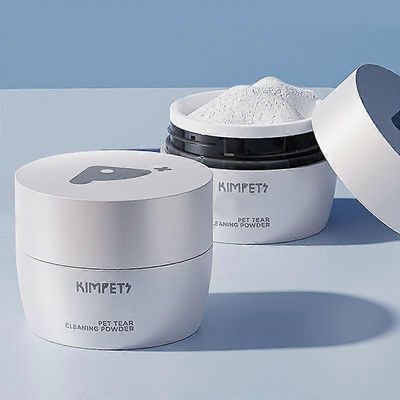 Pet Eye Tear Stain Remover Powder - hellävarainen, huuhtelematon kaava koirille &; kissoille, turvalliset ainesosat Valkoinen