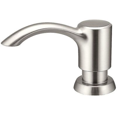 Nikkeli saippua-annostelija musta keittiön pesuallas nestesaippua-annostelija pullo keittiötarvikkeet 500ml sisäänrakennetut pumput Brushed Nickel