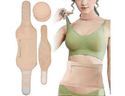 Risiiniöljykäärepakkaussarja, uudelleenkäytettävä pakkaus vyötärölle, rinnalle ja kaulalle, 4 kpl setti