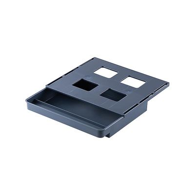 Under skrivebordsskuffe klæbende opbevaringsboks til Office Pen Holder Skjult sorteringsboks Køkkenkniv Gaffel Opbevaring Bakke Organizer