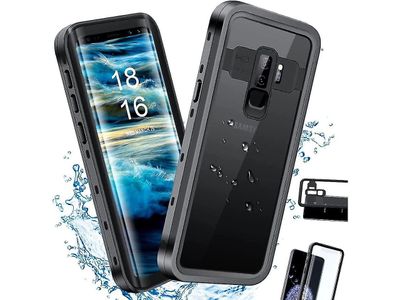 För Samsung Galaxy S9 Plus vattentätt fodral, Ip68 Undervattens stötsäkert skyddskåpa med inbyggt skärmskydd för Galaxy S9 Plus 6.2 tum