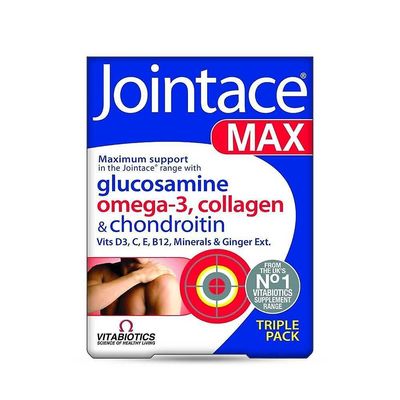 84x Vitabiotics Jointace Max Tabletit Kalaöljy Kollageeni Mineraalit - 3 Pakkaus 2 kpl
