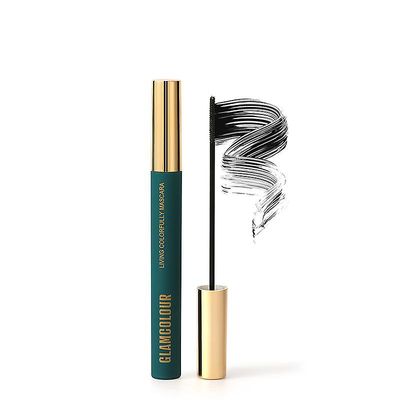 Glamcolour Color Mascara Black Lash Eyelash Extension Eye Lashes Brush Beauty Makeup Langvarig Slank svart