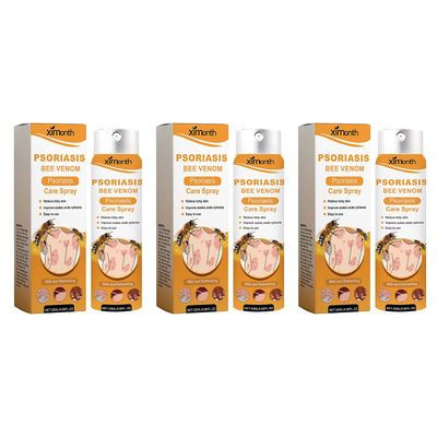 Mehiläismyrkkysuihke psoriaasille Ihon punoitusta lievittävät kutinaa estävät nesteet kotimatkoille 3pcs