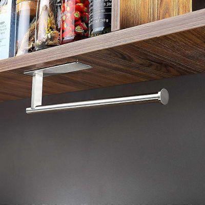 Talousrullan pidike ilman porausta Talouspaperin pidike Itseliimautuva paperirullapidike kaapin alla, ruostumaton teräs SUS304, 31cm