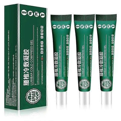 Lannerangan kylmäpakkausgeeli, viilentävä geeli lihas- ja nivelkipujen lievitykseen, lannerangan kylmäpakkausgeeli lannerangalle 3Pcs