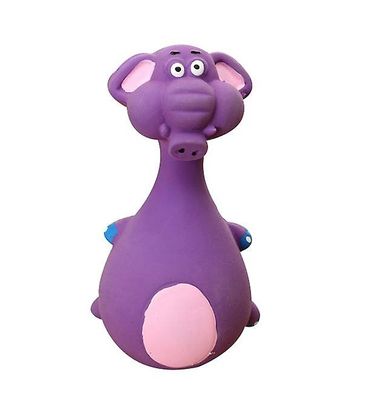 Handuo Hund Cartoon Bite-resistente Molar Latex Legetøj lilla