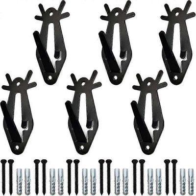 6kpl Peuran kalloseinäkiinnitysripustin hirven pään, piikkisarven ja muiden pienempien kallojen ripustamiseen, peuran kalloripustimet Europea