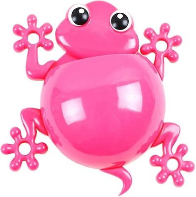 Kids tannbørste Holder veggmontert Cartoon Animal tannbørste Holder Gecko Tannkrem Holder Baderom Organizer For Boys Girls Rosy