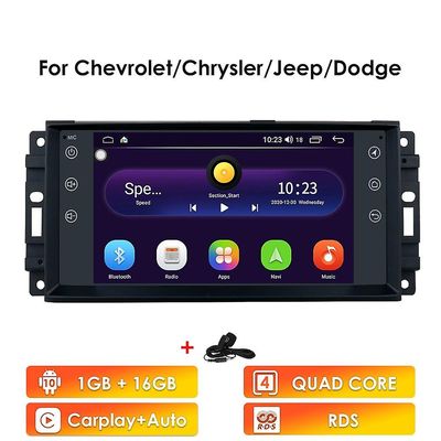 Bicaco 7 "universal bil autoradio til jeep Grand Cherokee kompas Patriot Wrangler Dodge Chevrolet Chrysler 2din GPS stereohovedenhed 1G 16G-Carplay