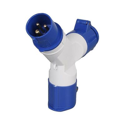 16A Camping Caravans Single To 2/3 Way sähköinen kytkentäjakajasovitin A