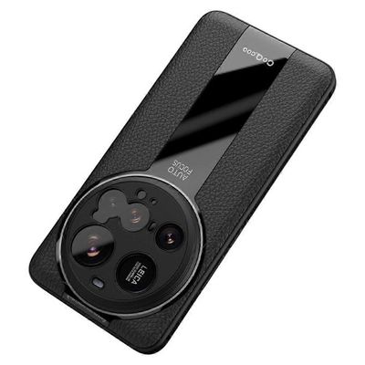 Q.COO Xiaomi 15 Ultra -kotelolle iskunkestävä PU + TPU + akryylipuhelimen kansi - musta Monivärinen Black