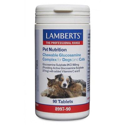 Lamberts Chewable Glukosamiini Complex koirille & Kissat Tabs 90 (8997-90)