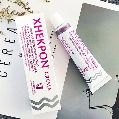 40ml Xhekpon utringning Crema ansikt og hals krem spansk utringning krem rynke glatt oppstrammende anti aldring krem skjønnhet hudpleie 1 stk.