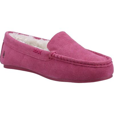 Hush Puppies Annie Mocassin Pink Suede Naisten Tohvelit Vaaleanpunainen 6 UK 39 EU