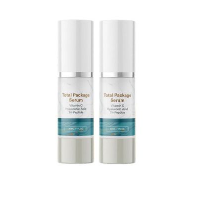 Kokonaispaketti ikääntymistä estävä seerumi, All-in-One C-vitamiini, hyaluronihappo, peptidiseerumi kasvoille 2pcs