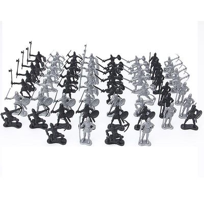 Sæt med 60 Dungeons and Dragons Fantasy bordpladefigurer 7mm skala 20 unikke designs umalet