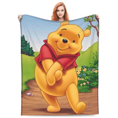 Nalle Puh heittää peitto sohva sänky sohva pehmeä kevyt lämmin kodikas flanelli fleecesänky peitto lapsille Aikuiset lahja useita kokoja saatavilla...