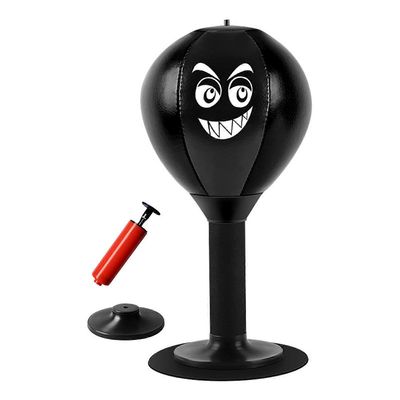 Fun Punch Rages Bag Stress Relief Desk Boxing Punch Ball kotiin/toimistoon Musta