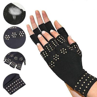 Magneettiset käsineet Niveltulehdushoito Tuki Paine Kipu Parantaa nivelet Kipupari Korkealaatuinen Dxldv Musta