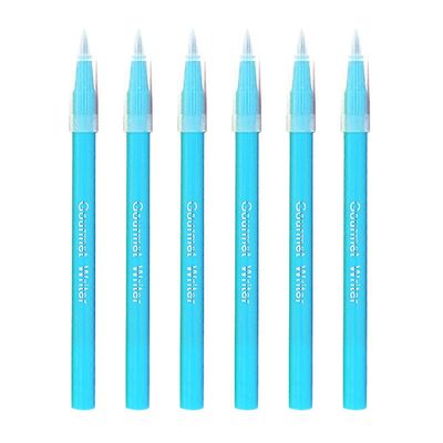 6kpl syötäviä tusseja leivontakoristeisiin syötävä koristekynä, elintarvikeväri kirjoituskynä, taivaansininen Sky Blue