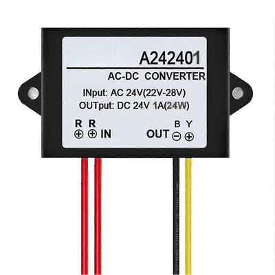 AC 24V - DC 24V 1/2/3A mini vedenpitävä virtalähteen muunnin moduuli Qinhai-Yvan 1A