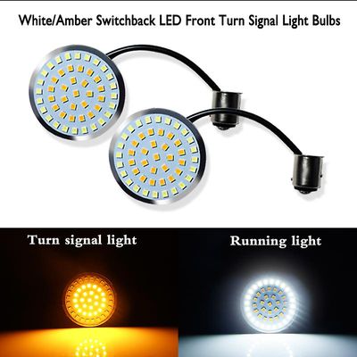 Motor Vehicle Lighting IJDM 1157 LED blinklys &drl rød LED baglygter pærer til Harley Davidson Touring Electra Glide Road King motorcykler White an...