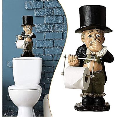 Hongr WC-rullapaperipidike Jalusta WC-hovimestari rullapaperipidikkeellä Butler WC-paperipidikepatsas kylpyhuoneen puristavaan nenään
