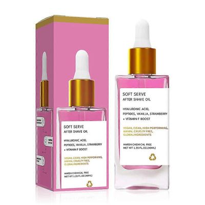 Truly Beauty Strawberry Vanilla After Shave Oil sileälle iholle parranajon jälkeen 40ml 2pcs