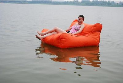Ruili Stor swimmingpool bønne taske Indendørs og udendørs fritid sofa flydende stol 15 farver til rådighed orange