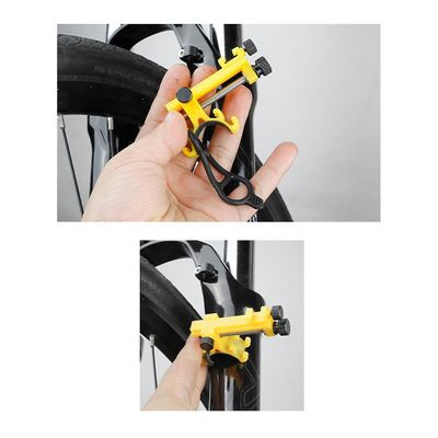 Mini cykelhjul Truing Stativ Cykelfælge Justering Værktøj Cykelhjul Reparationsværktøjer Cykel Tilbehør Gul