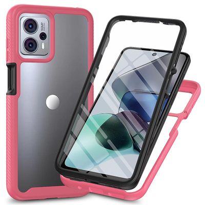 Full kroppshybridveske til Motorola Moto G13 / G23 Rosa
